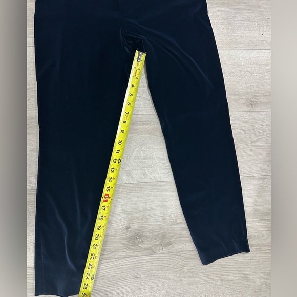 Alice + Olivia Blue Velvet Pants - Picture 5 of 7